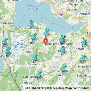 Mappa Piazza Senatore Pietro Puricelli, 21020 Bodio Lomnago VA, Italia (2.46769)