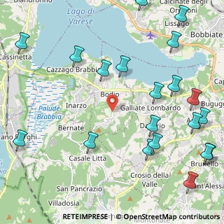 Mappa Piazza Senatore Pietro Puricelli, 21020 Bodio Lomnago VA, Italia (2.8965)