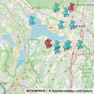 Mappa Piazza Senatore Pietro Puricelli, 21020 Bodio Lomnago VA, Italia (3.90846)