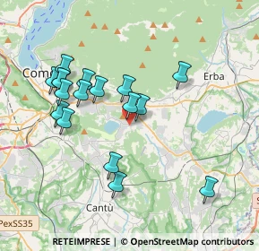 Mappa Via Canneti, 22030 Montorfano CO, Italia (3.61235)