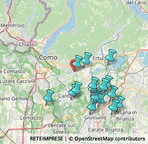 Mappa Via Canneti, 22030 Montorfano CO, Italia (7.30375)