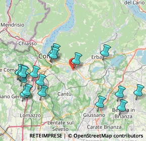 Mappa Via Canneti, 22030 Montorfano CO, Italia (9.42444)