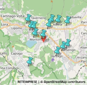 Mappa Via Canneti, 22030 Montorfano CO, Italia (1.68692)