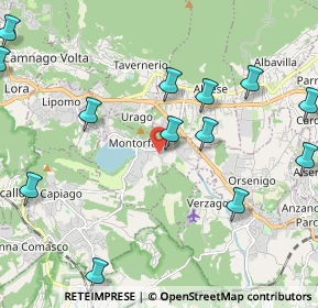 Mappa Via Canneti, 22030 Montorfano CO, Italia (2.60462)