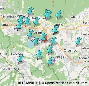 Mappa Via Canneti, 22030 Montorfano CO, Italia (1.8295)