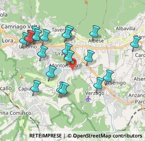 Mappa Via Canneti, 22030 Montorfano CO, Italia (1.919)