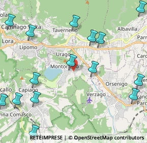 Mappa Via Canneti, 22030 Montorfano CO, Italia (2.82333)
