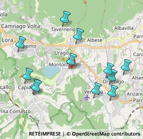 Mappa Via Canneti, 22030 Montorfano CO, Italia (2.16417)