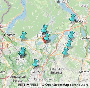 Mappa Via Papa Paolo VI', 22046 Merone CO, Italia (7.3275)