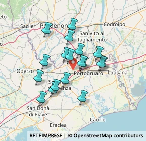 Mappa Pradipozzo, 30026 Portogruaro VE, Italia (11.09889)