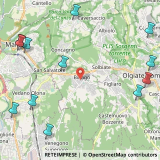 Mappa 22070 Binago CO, Italia (3.3725)