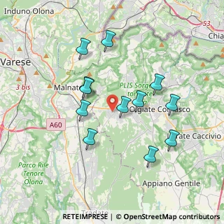 Mappa 22070 Binago CO, Italia (3.40333)