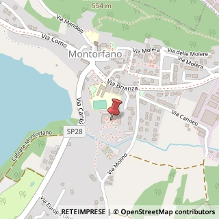 Mappa Via Molino, 12 C, 22030 Montorfano, Como (Lombardia)