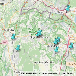 Mappa Via San Giorgio, 22077 Olgiate Comasco CO, Italia (5.09455)