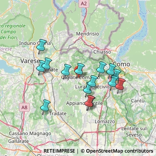 Mappa Via San Giorgio, 22077 Olgiate Comasco CO, Italia (6.67733)