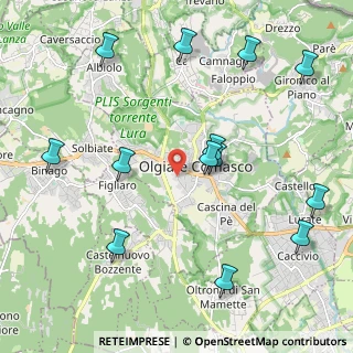 Mappa Via San Giorgio, 22077 Olgiate Comasco CO, Italia (2.47)