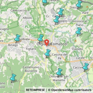 Mappa Via San Giorgio, 22077 Olgiate Comasco CO, Italia (2.97)
