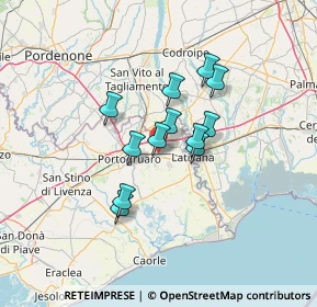 Mappa 30025 Fossalta di Portogruaro VE, Italia (9.5225)