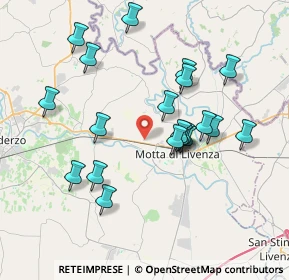 Mappa Via dei Rori, 31045 Motta di Livenza TV, Italia (3.5865)