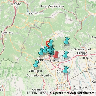 Mappa , 36010 Cogollo del Cengio VI, Italia (10.10909)