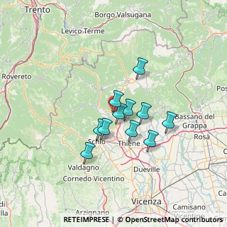 Mappa , 36010 Cogollo del Cengio VI, Italia (9.83182)