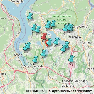 Mappa 21020 Ternate VA, Italia (6.6715)