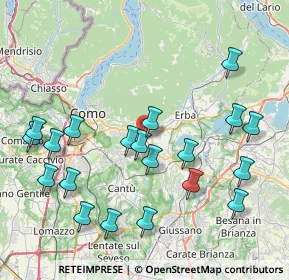 Mappa Via Nebieno, 22030 Montorfano CO, Italia (8.8995)