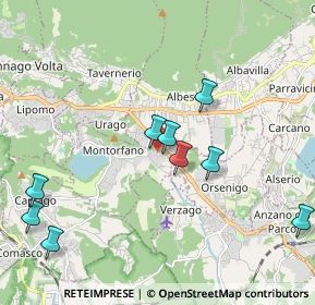 Mappa Via Nebieno, 22030 Montorfano CO, Italia (2.56273)