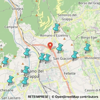 Mappa Via del Commercio, 36060 Romano D'ezzelino VI, Italia (2.55727)