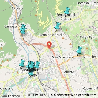 Mappa Via del Commercio, 36060 Romano D'ezzelino VI, Italia (2.62188)