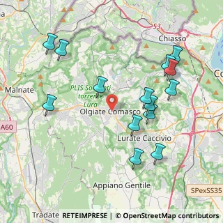 Mappa Piazza A. Volta, 22077 Olgiate Comasco CO, Italia (4.22357)
