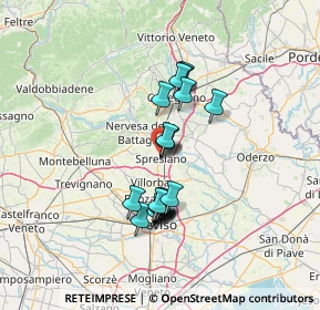 Mappa Via Lombardia, 31027 Spresiano TV, Italia (10.688)