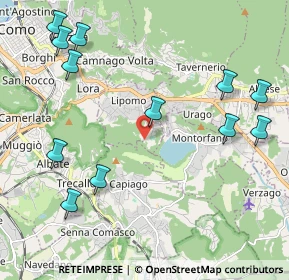 Mappa Via ai Boschi, 22030 Lipomo CO, Italia (2.5575)