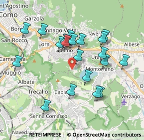Mappa Via ai Boschi, 22030 Lipomo CO, Italia (1.782)