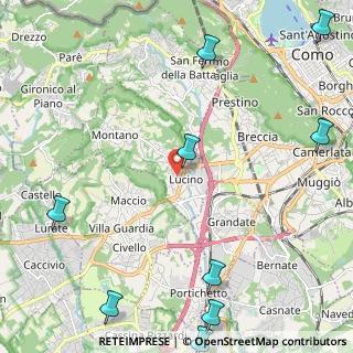 Mappa Via San Giorgio, 22070 Montano Lucino CO, Italia (3.33083)