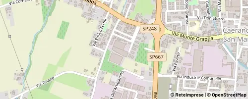 Mappa Caerano di San Marco