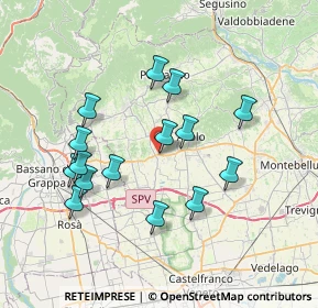 Mappa Via S. Pio X, 31010 Fonte TV, Italia (6.92)
