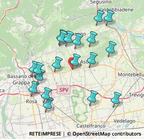 Mappa Via S. Pio X, 31010 Fonte TV, Italia (7.48263)