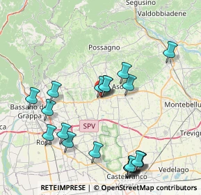 Mappa Via S. Pio X, 31010 Fonte TV, Italia (8.959)
