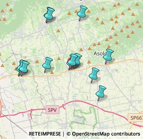 Mappa Via S. Pio X, 31010 Fonte TV, Italia (3.67385)