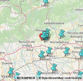 Mappa Via S. Pio X, 31010 Fonte TV, Italia (17.63353)