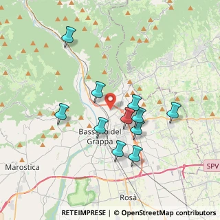 Mappa Via Fratelli Andolfatto, 36060 Romano D'ezzelino VI, Italia (3.31636)