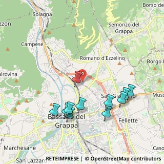 Mappa Via Fratelli Andolfatto, 36060 Romano D'ezzelino VI, Italia (2.06545)