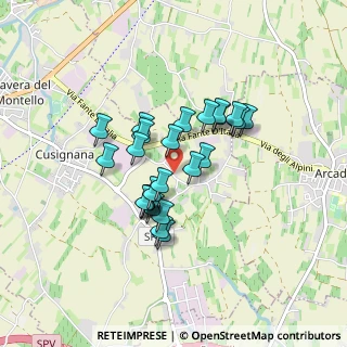 Mappa Via G. B. Canal, 31040 Giavera del Montello TV, Italia (0.648)