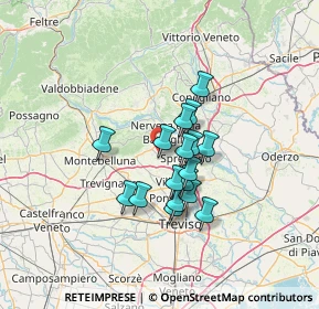 Mappa Via G. B. Canal, 31040 Giavera del Montello TV, Italia (9.66824)