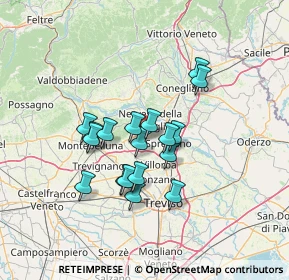 Mappa Via G. B. Canal, 31040 Giavera del Montello TV, Italia (10.70944)