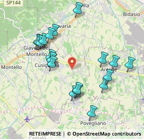 Mappa Via G. B. Canal, 31040 Giavera del Montello TV, Italia (1.921)