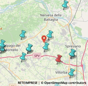 Mappa Via G. B. Canal, 31040 Giavera del Montello TV, Italia (5.82176)