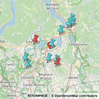 Mappa Via Aldo Moro, 23847 Molteno LC, Italia (7.34455)