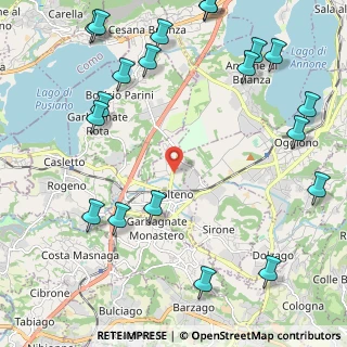 Mappa Via Aldo Moro, 23847 Molteno LC, Italia (2.969)